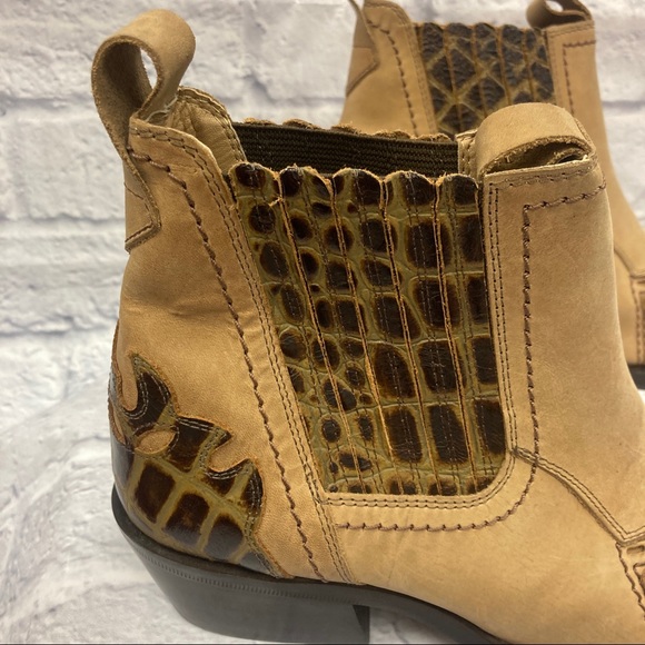 Donato Marrone Cowboy Ankle Boots Men’s Size 8D - Picture 10 of 14